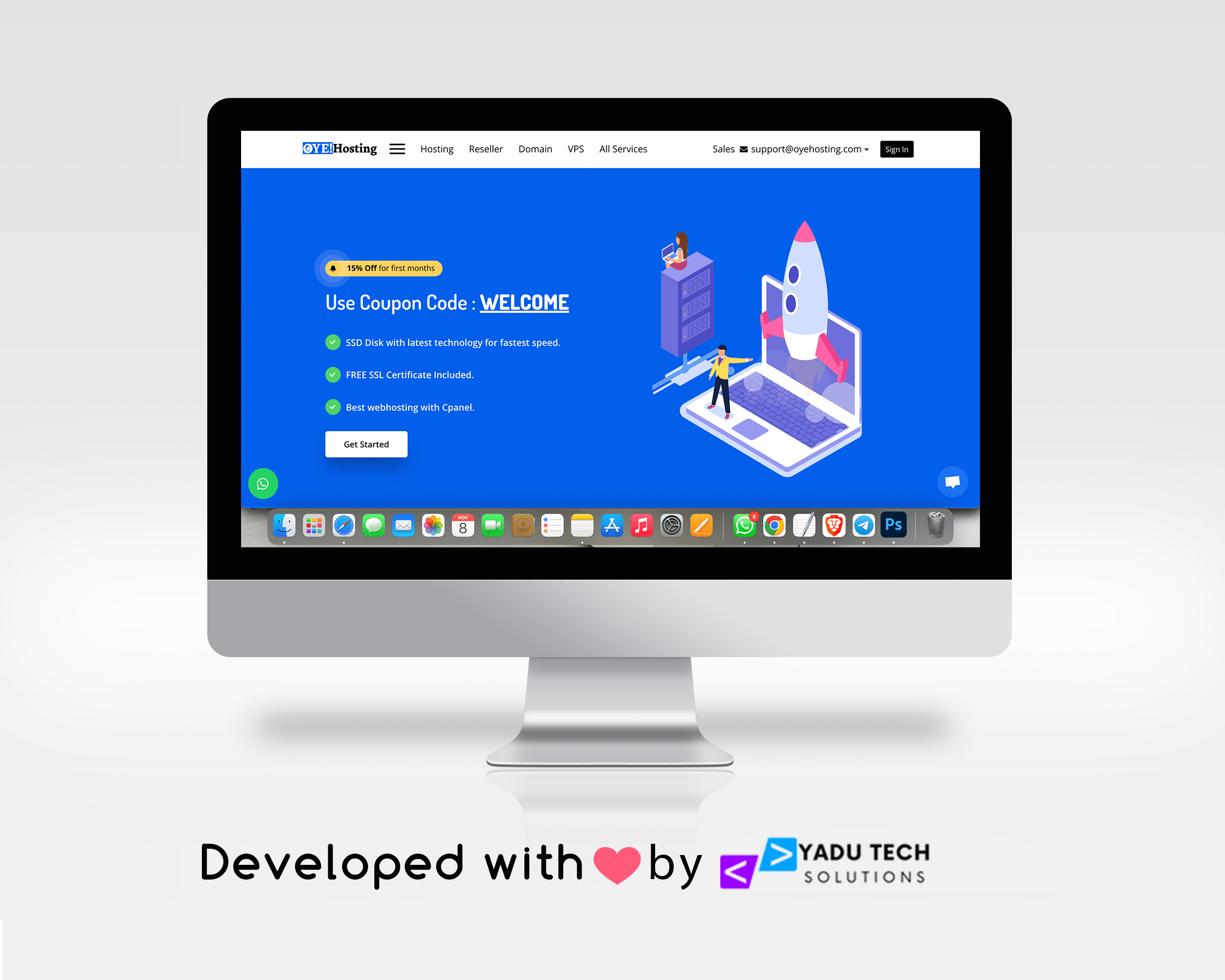 Premium Hosting Website Development